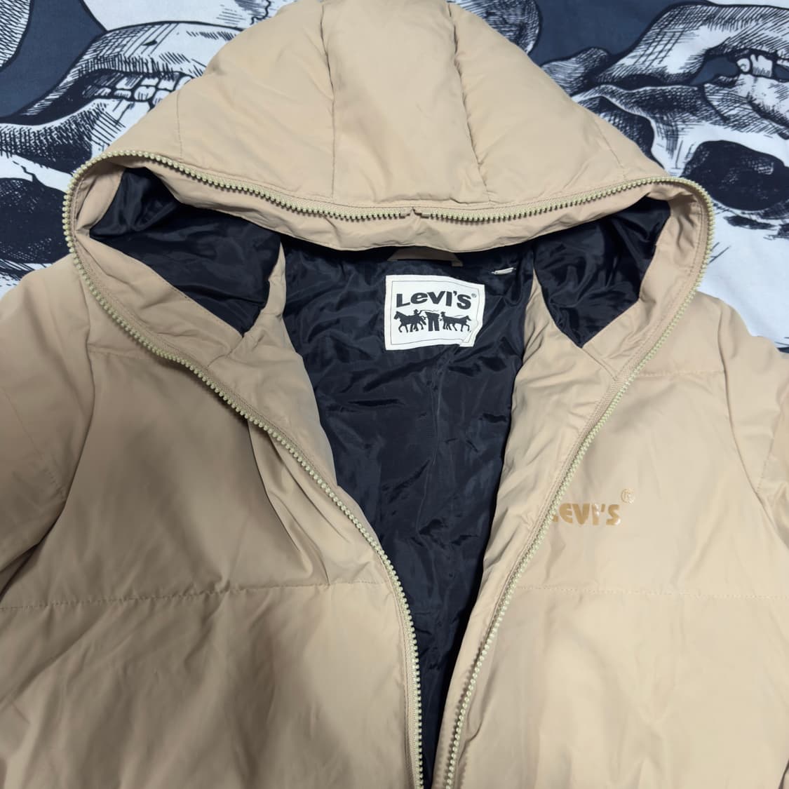 리바이스 풀집업 덕다운 패딩 100사이즈 상품이미지4