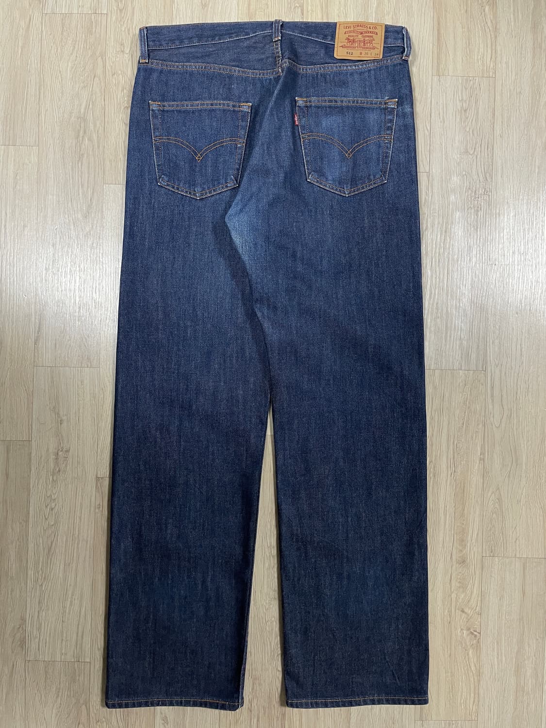 36) 90's 리바이스 512 레귤러핏 진청 데님팬츠 상품이미지3