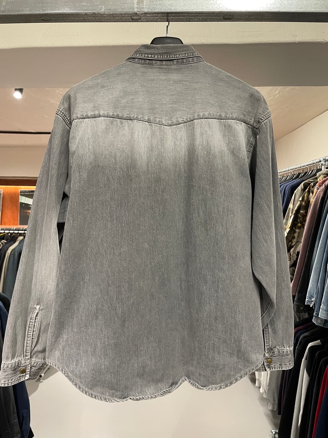 빈티지 흑청 웨스턴 셔츠 상품이미지5