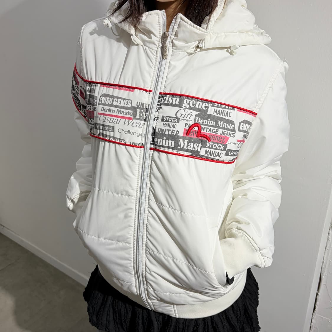 EVISU 에비수 화이트 패딩 상품이미지2