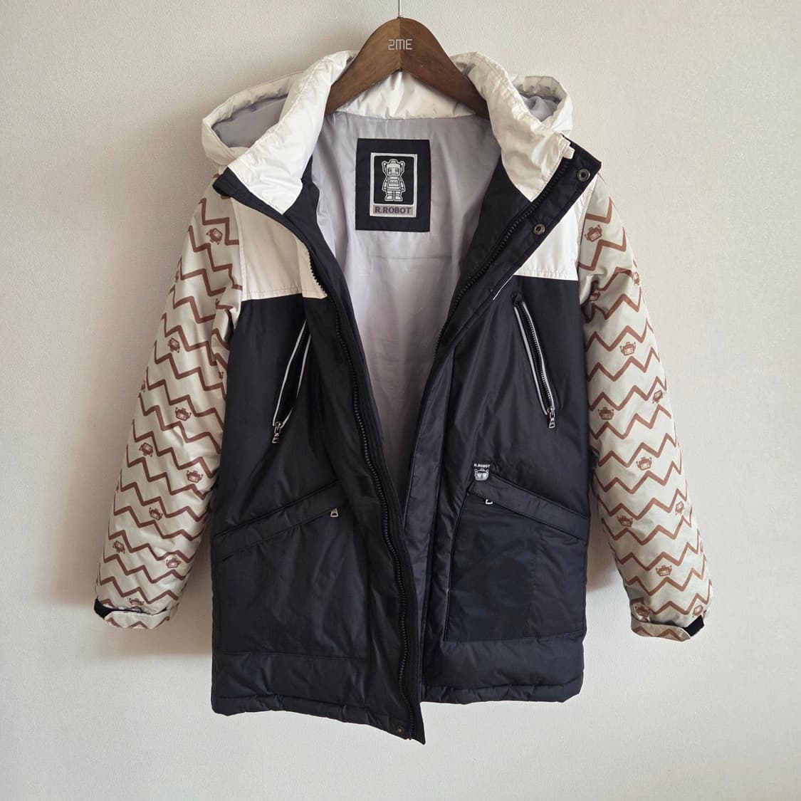 R.ROBOT 덕다운 후드 패딩 키165 상품이미지1