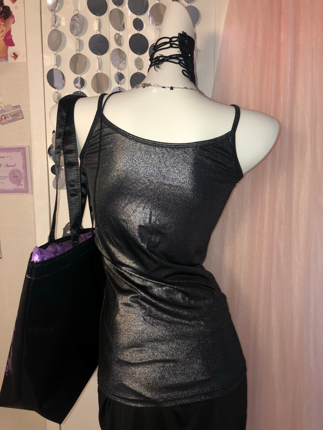 metal gliter cubic sleeveless 상품이미지2