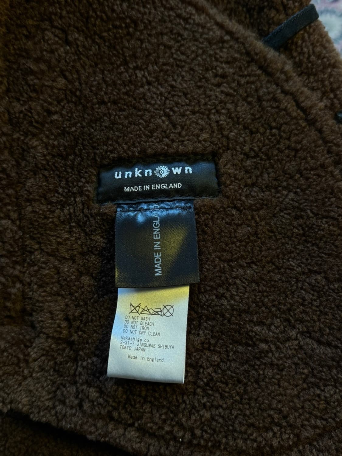 UNKNOWN 언노운 시어링 코트 레더 자켓 100 상품이미지10