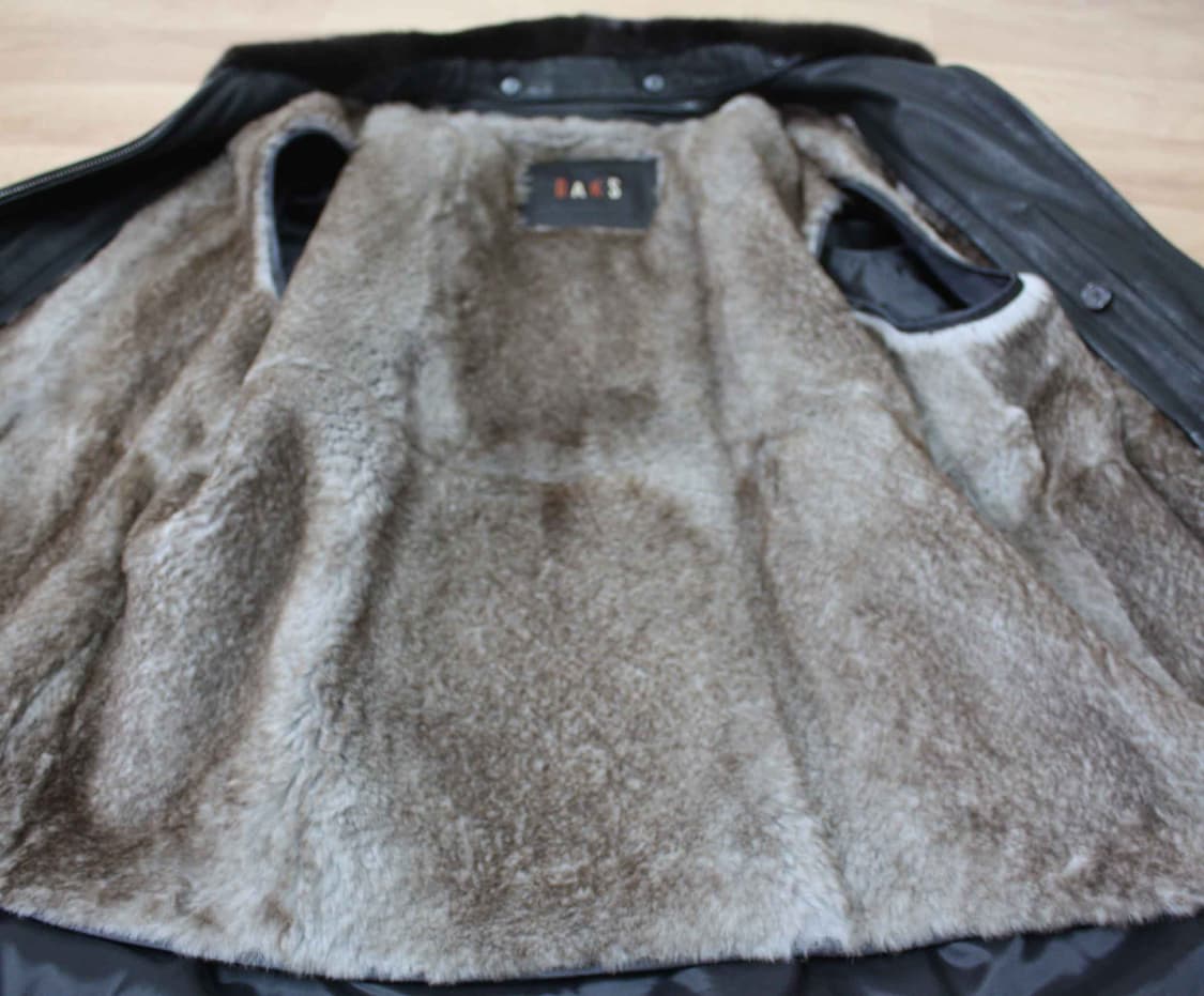 J-12121/닥스 정품 남성용 양가죽 밍크트리밍 자켓 토끼털내피O 상품이미지3