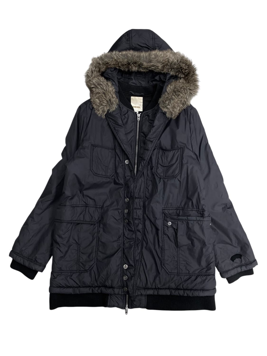 diesel hooded fur jacket 상품이미지1