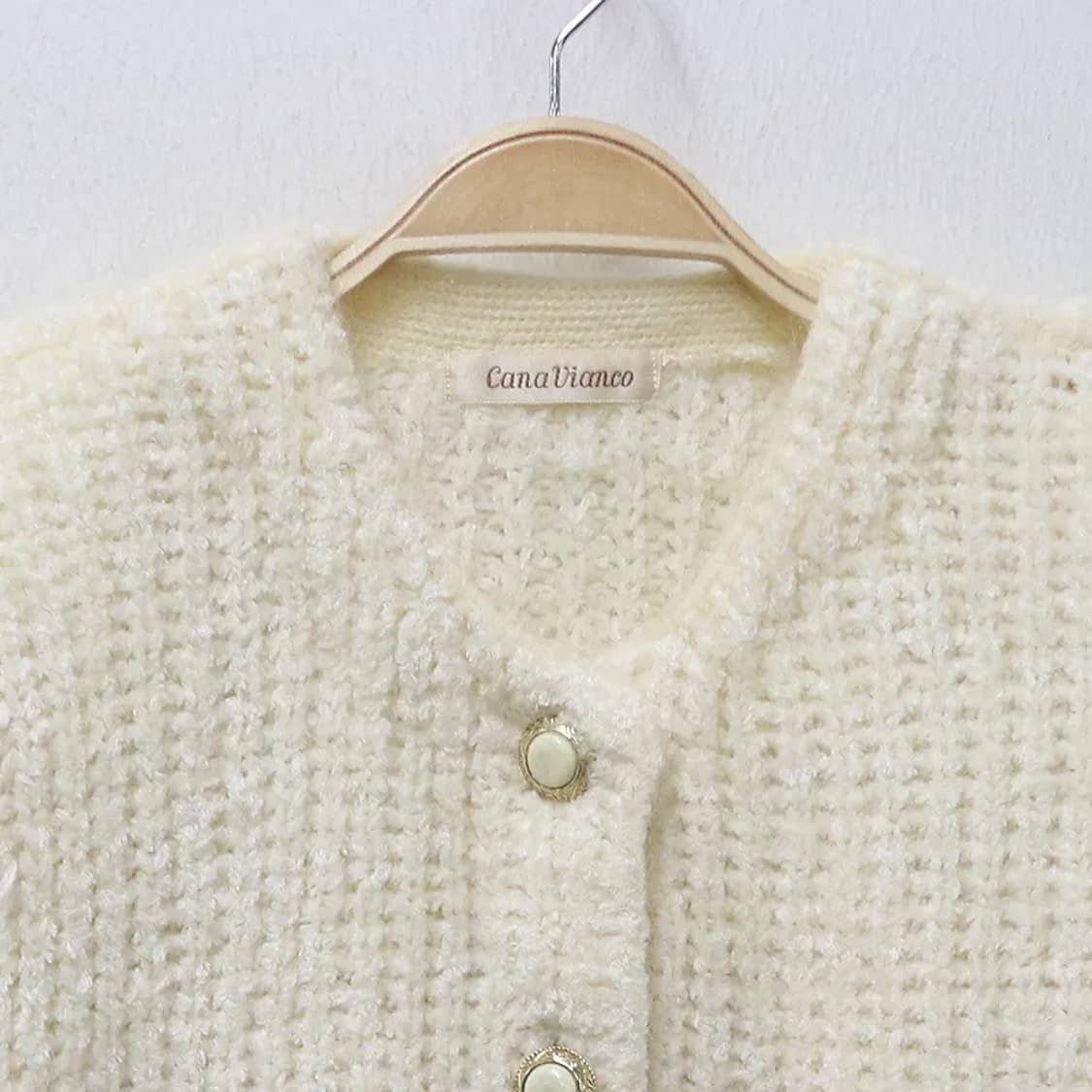 BIANCO 울 혼방 니트 가디건  62148 상품이미지3