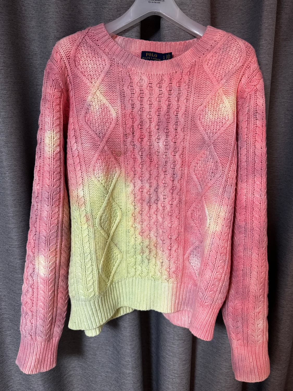 폴로 타이다이 케이블 니트 상품이미지1