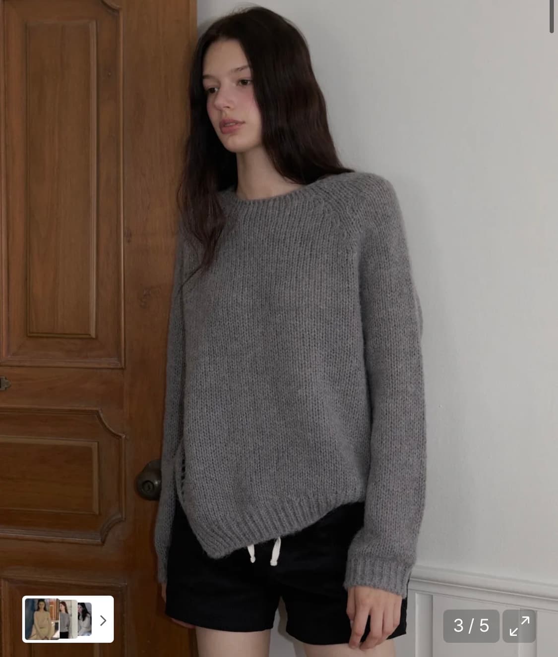 레테라 보트넥 알파카 니트 Boat Neck Alpaca Knit 상품이미지1