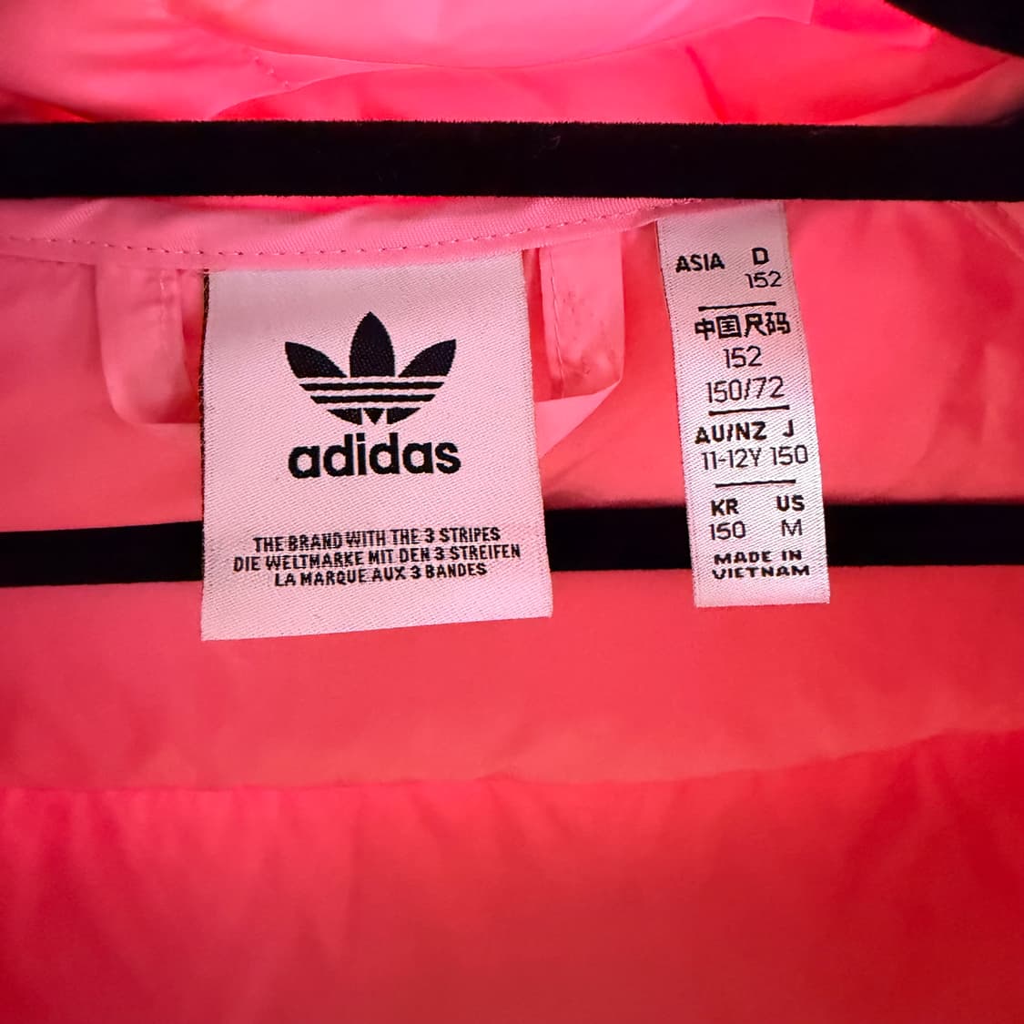 [M] 아디다스 오리지널 키즈 롱패딩 핑크 상품이미지3