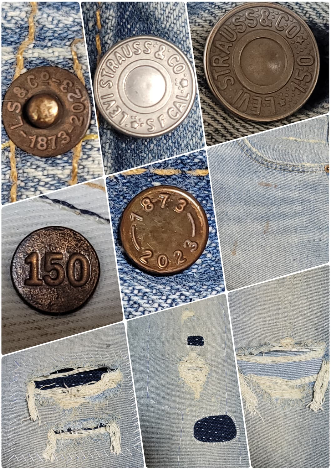 리바이스 150주년 501 패치워크 셀비지_W32 상품이미지7