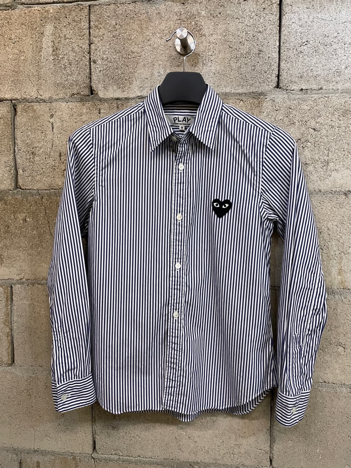 꼼데가르송 Play 하트 와펜 스트라이프 셔츠  상품이미지1