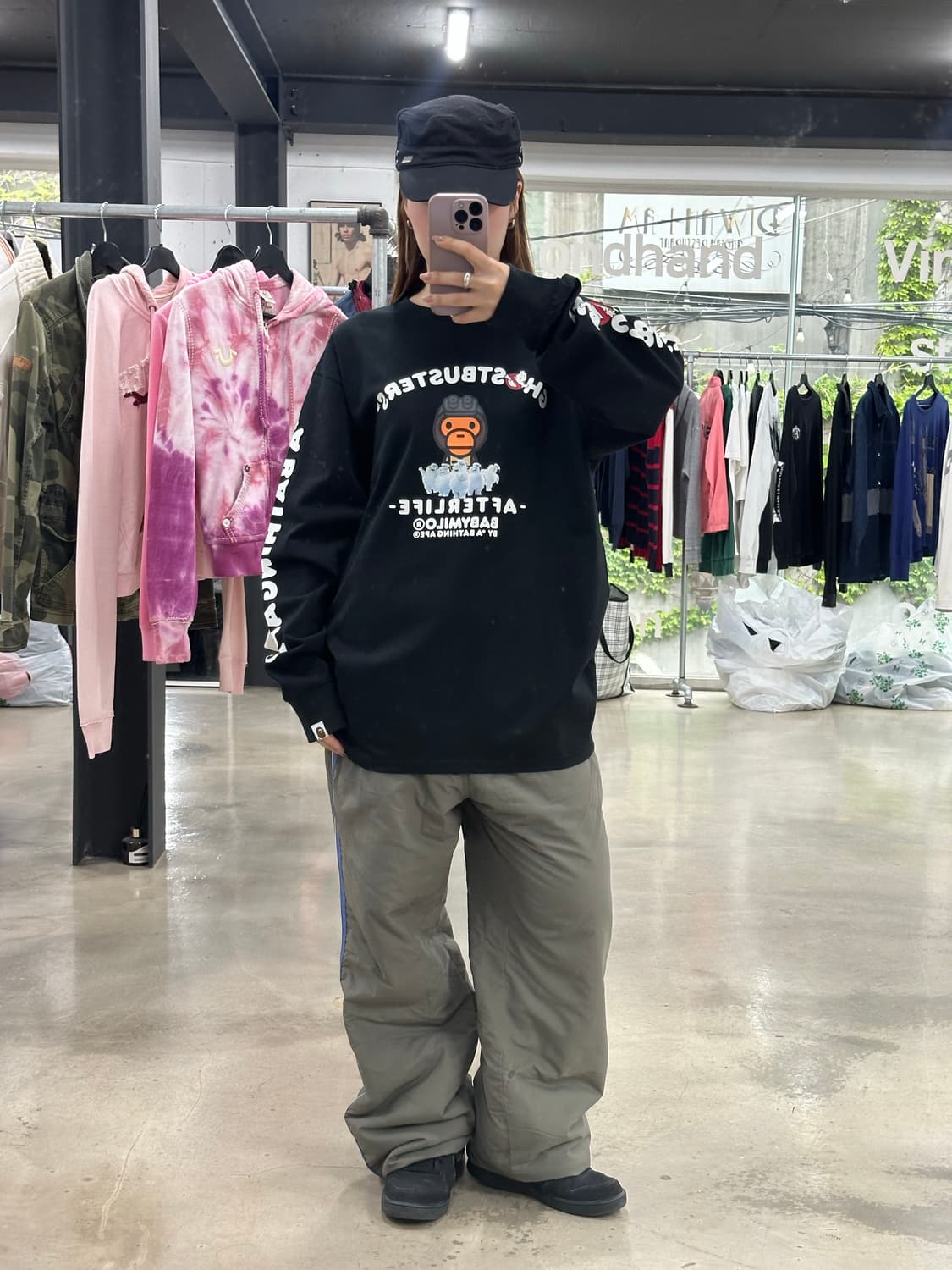 베이프 x 고스트버스터즈 마일로 롱슬리브 상품이미지3