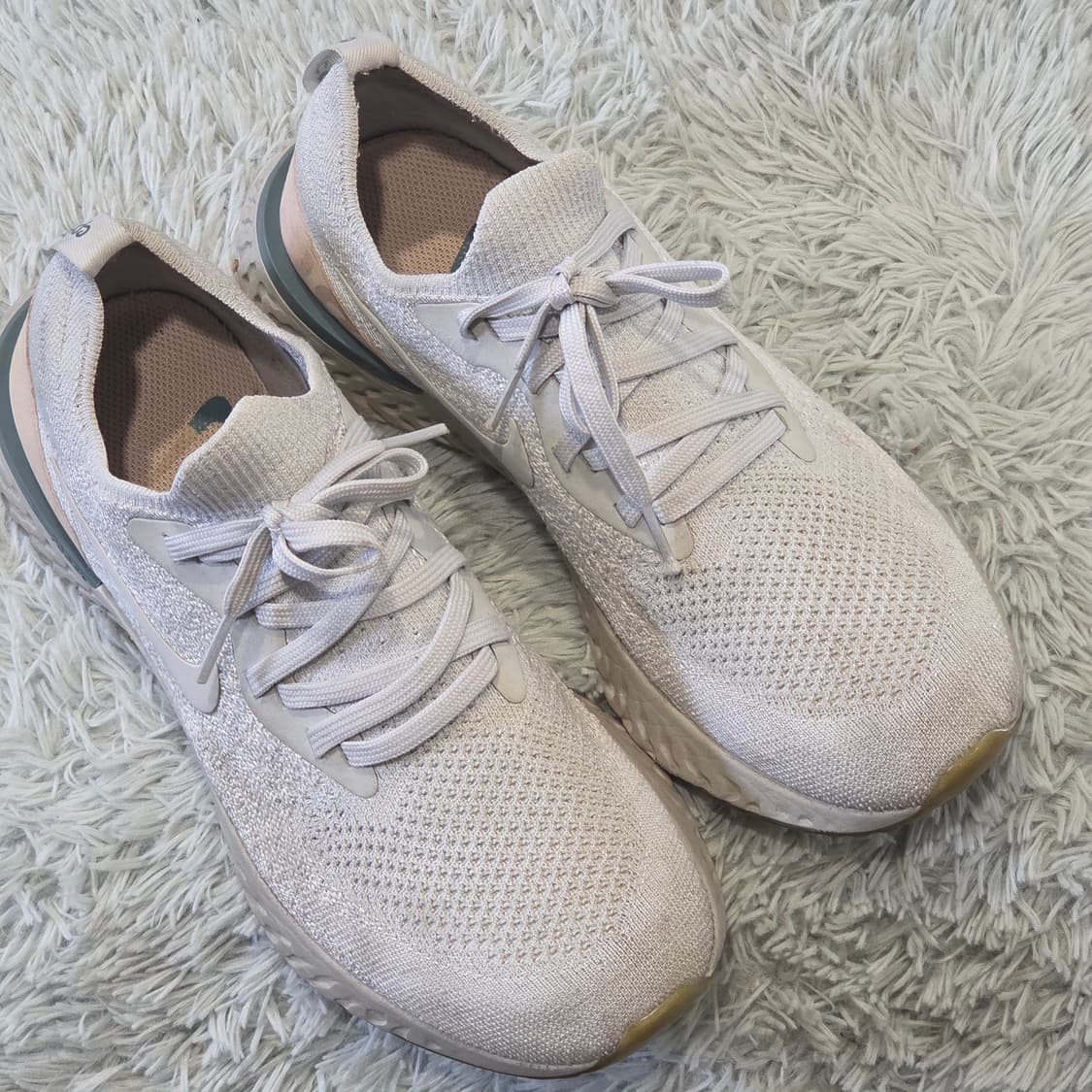 6q-3:나이키 에픽 리액트 플라이니트 오트밀 (26cm) 상품이미지5