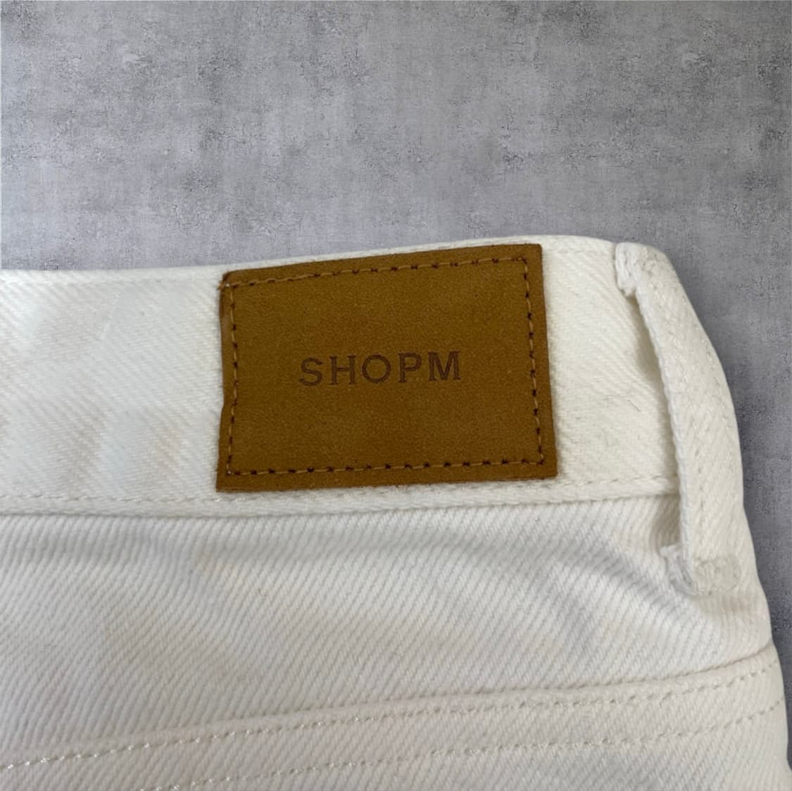 샵엠 Shopm 화이트 그레이스 데님 팬츠 M 상품이미지8