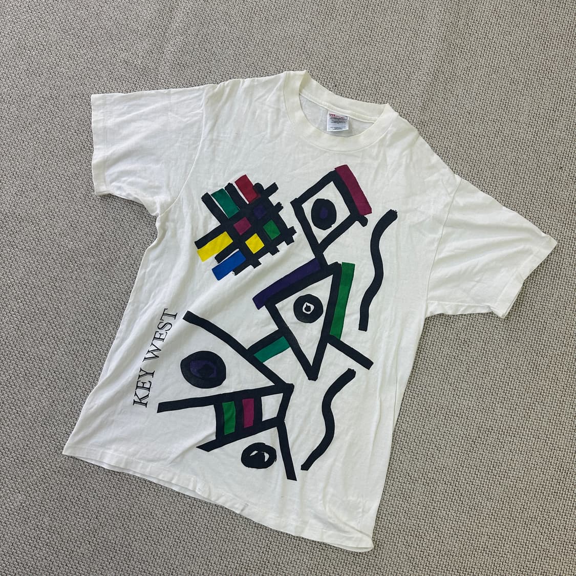 L 헤인즈 빈티지 로고 반팔티 0414D 상품이미지1