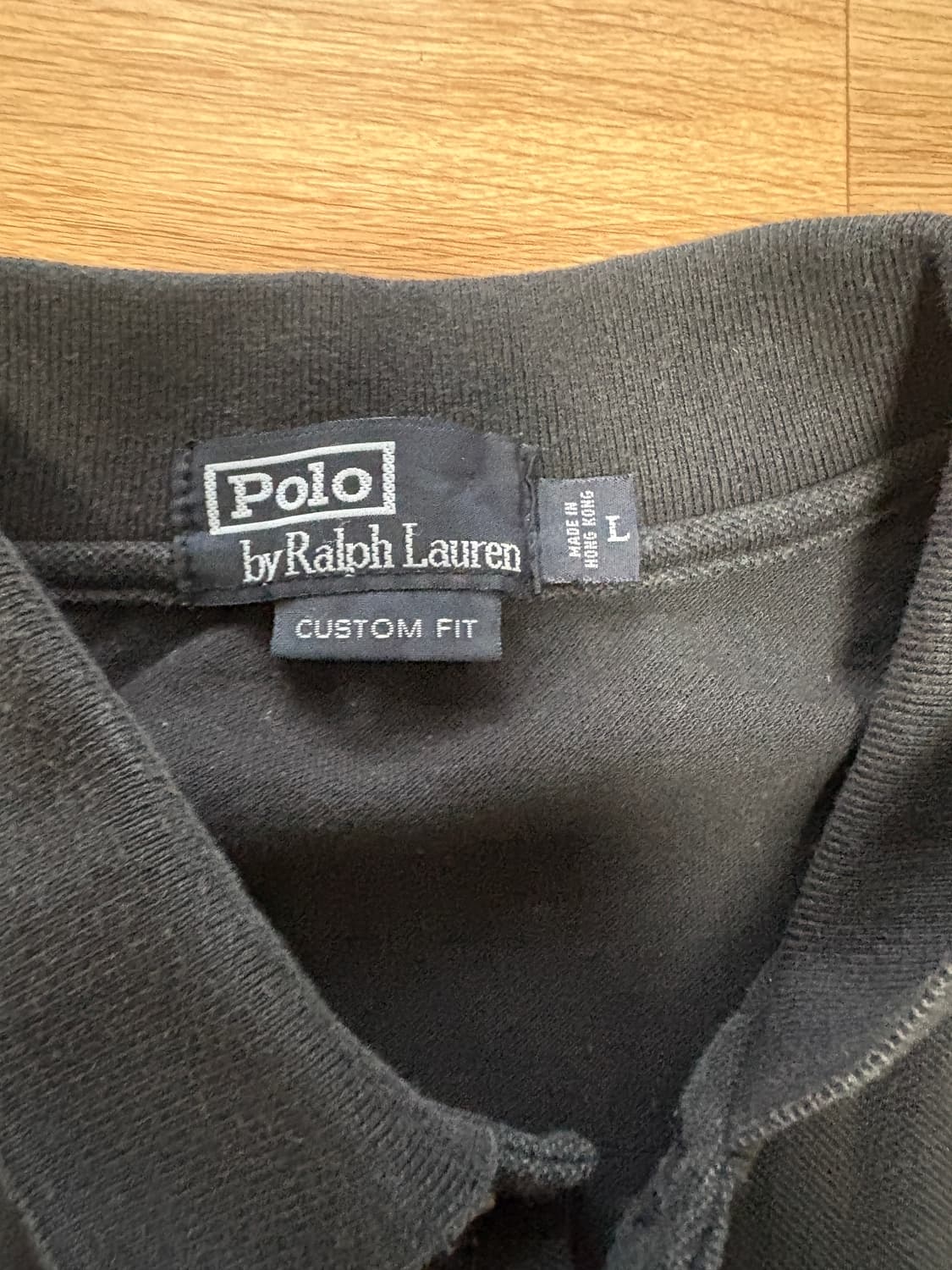 폴로 긴팔티 검정색 상품이미지2