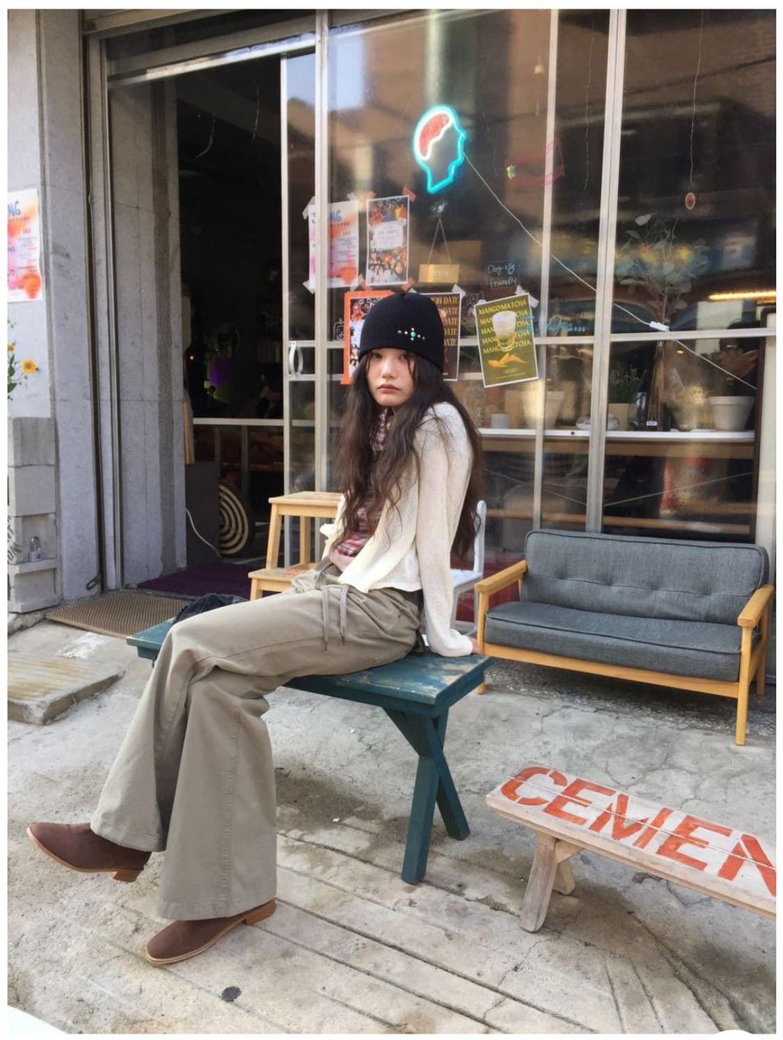 y2k 로우 부츠컷 팬츠 상품이미지3