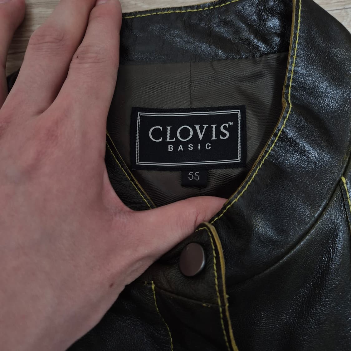 Clovis 클로비스 베이직 여성 양가죽 라이더 가죽자켓 (55) 상품이미지4