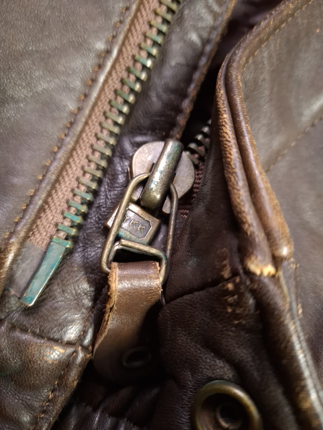 90's 국내산 일본판 빈티지 B-7 리얼레더 항공자켓 상품이미지7