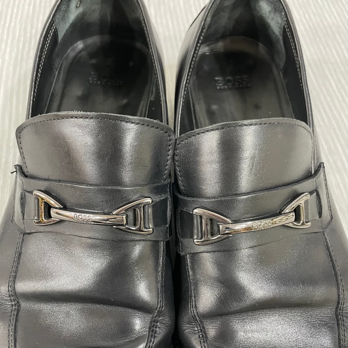 491) HugoBoss 휴고 보스 레더 홀스빗 로퍼 US10 상품이미지4