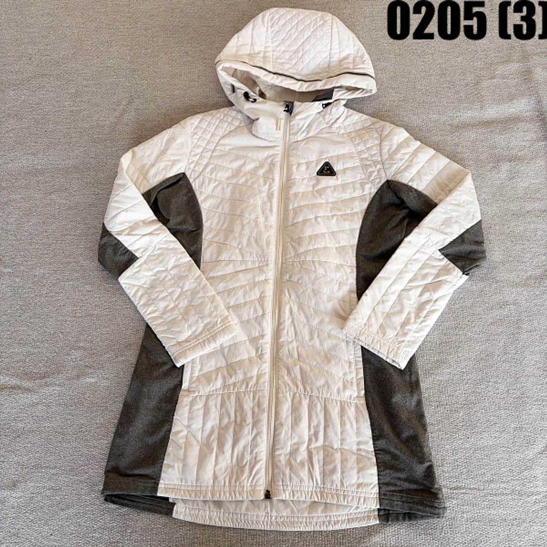 [90] K2 여성 화이트 퀼팅 후드 롱 패딩 점퍼 0205(3) 상품이미지1