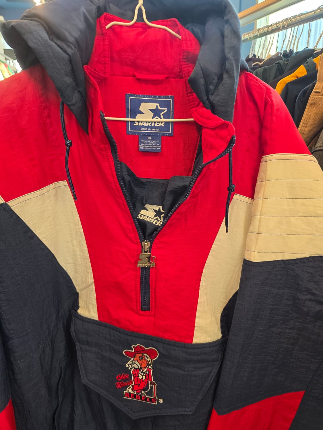 스타터 올드미스 반집업 두툼 빈티지 누빔점퍼자켓 상품이미지1