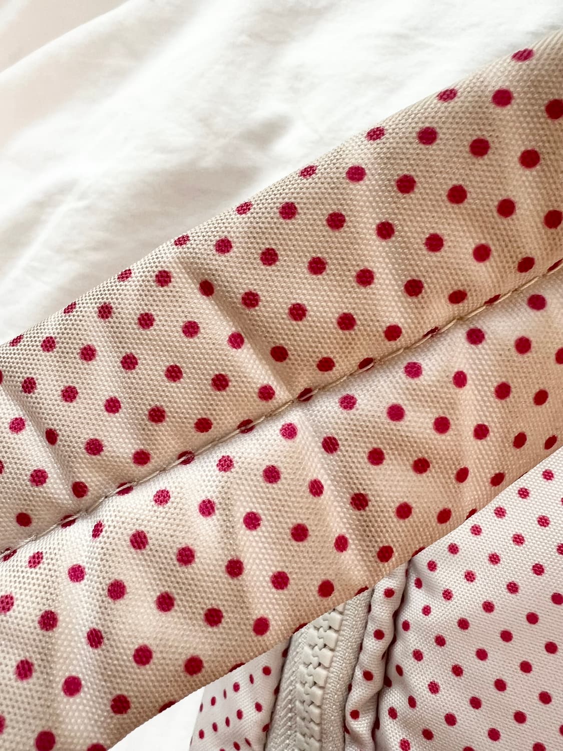 키플링 정품 핑크 도트 백팩 베이지컬러&핑크도트 희귀매물 상품이미지10