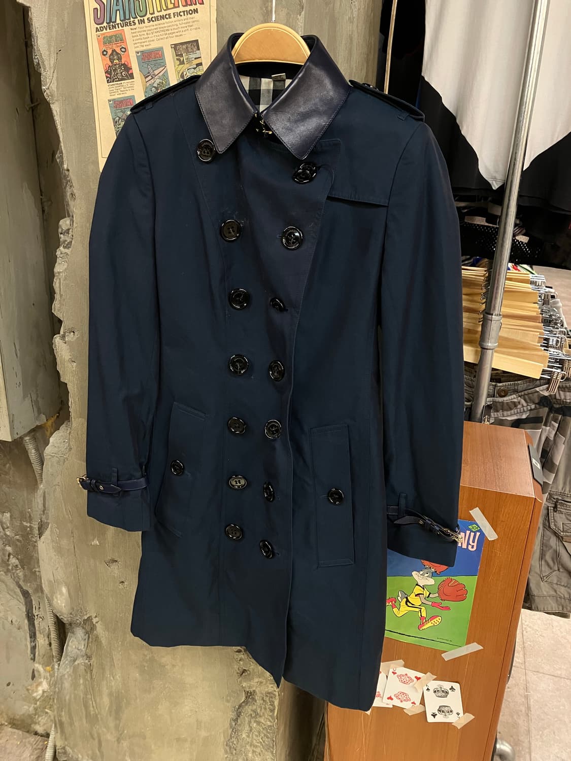 버버리 롱코트 네이비  #csz914 상품이미지1