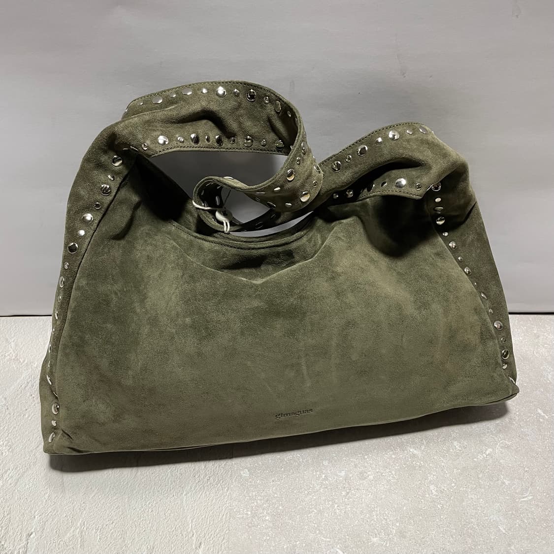 기마구아스 maxi 프랑카백 스웨이드 카키컬러 상품이미지3