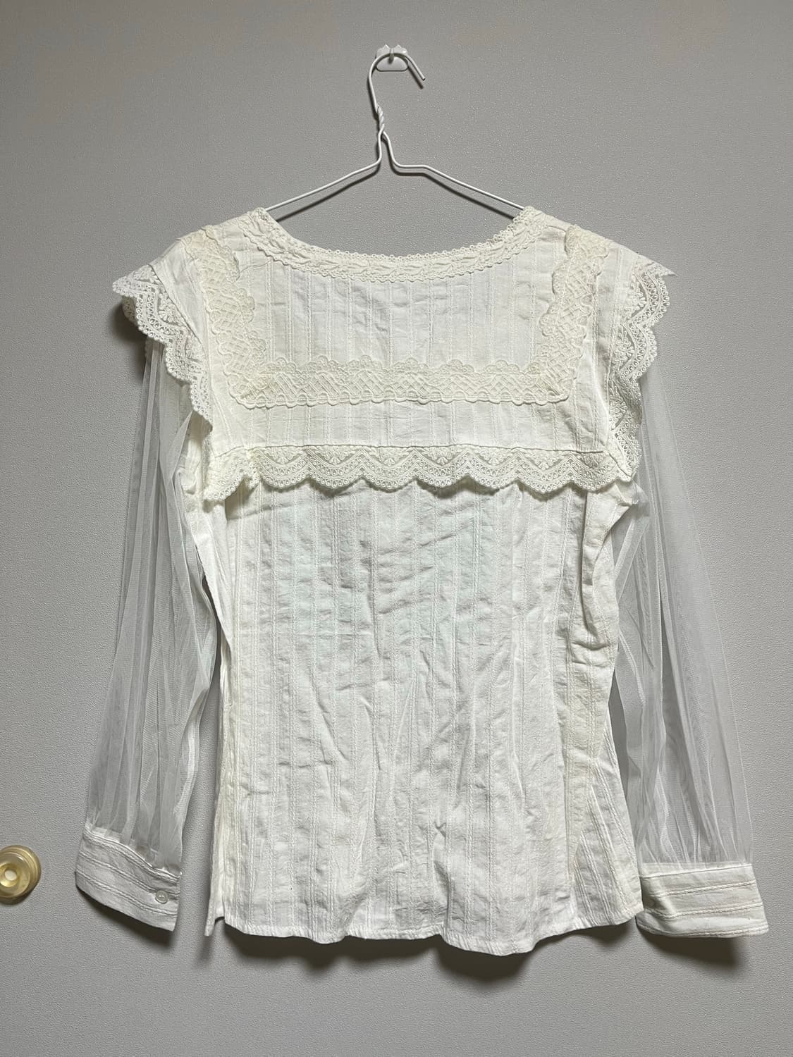 시스루 블라우스 상품이미지2