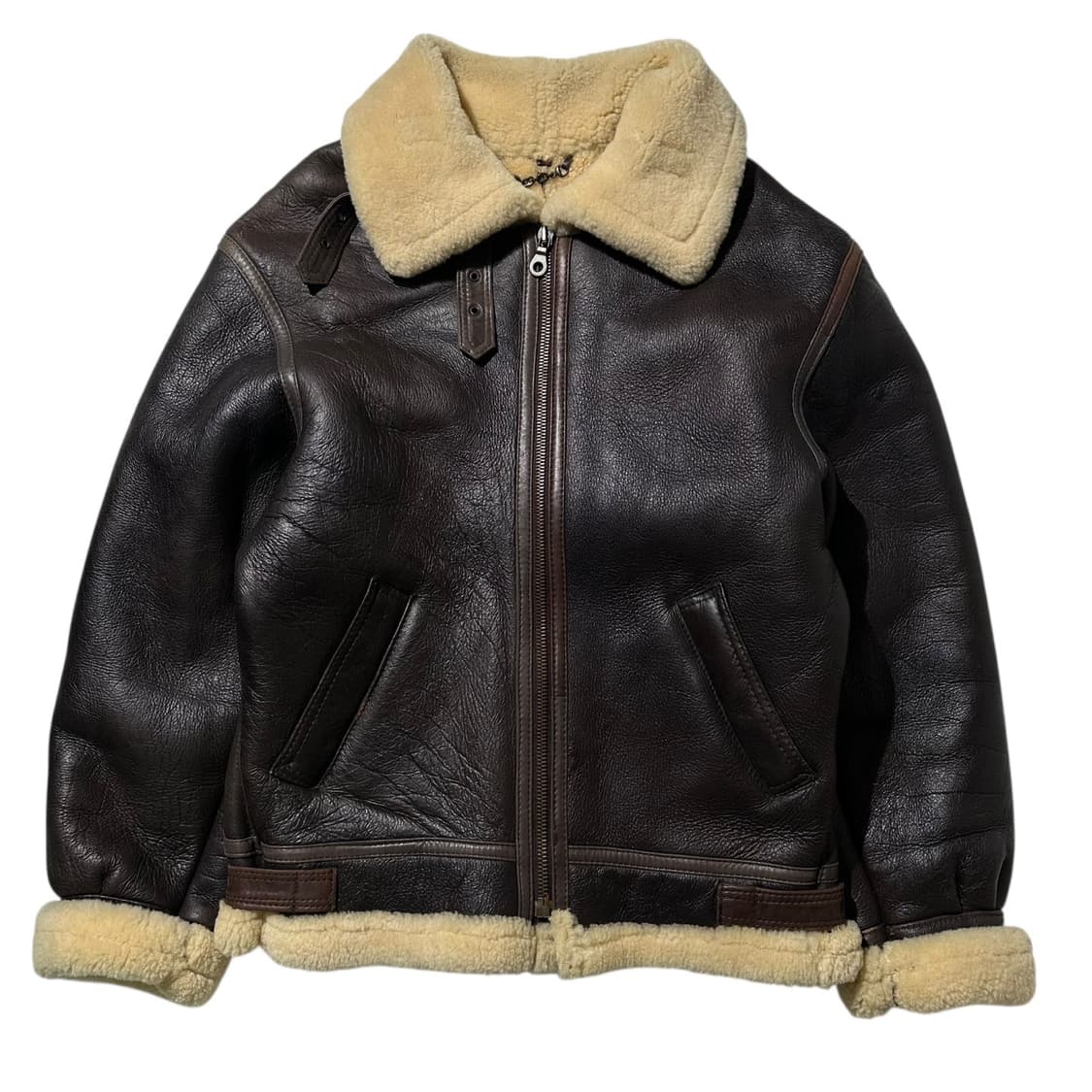 TEODEM B-3 램스킨 시어링 무스탕 봄버 자켓 상품이미지1