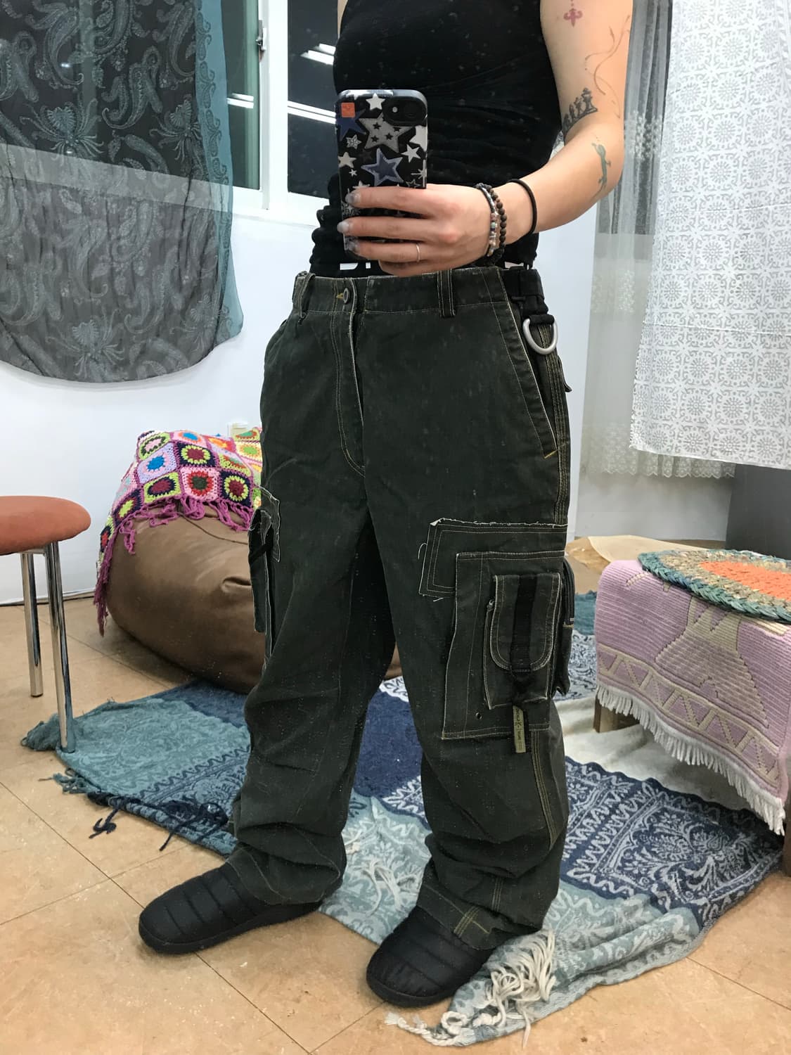 Sports k-i jeans 빈티지 포켓 디테일 카고팬츠  상품이미지2