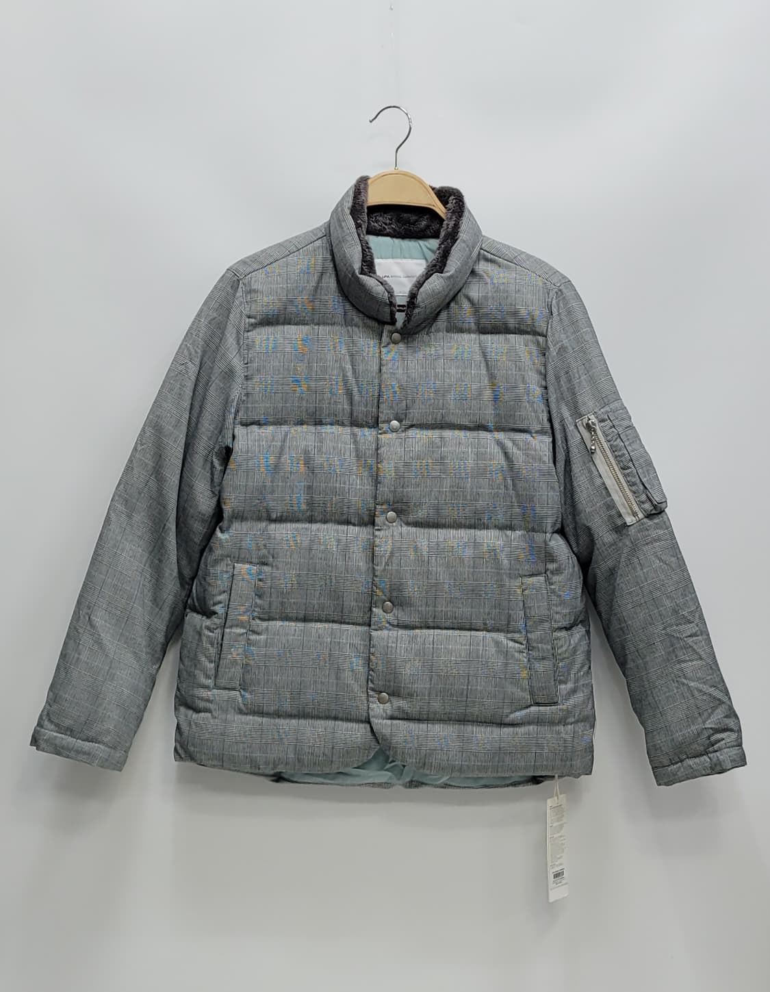 새상품) LIFUL 라이풀 필드 다운 패딩 점퍼 / 남 S 체크그레이 상품이미지1