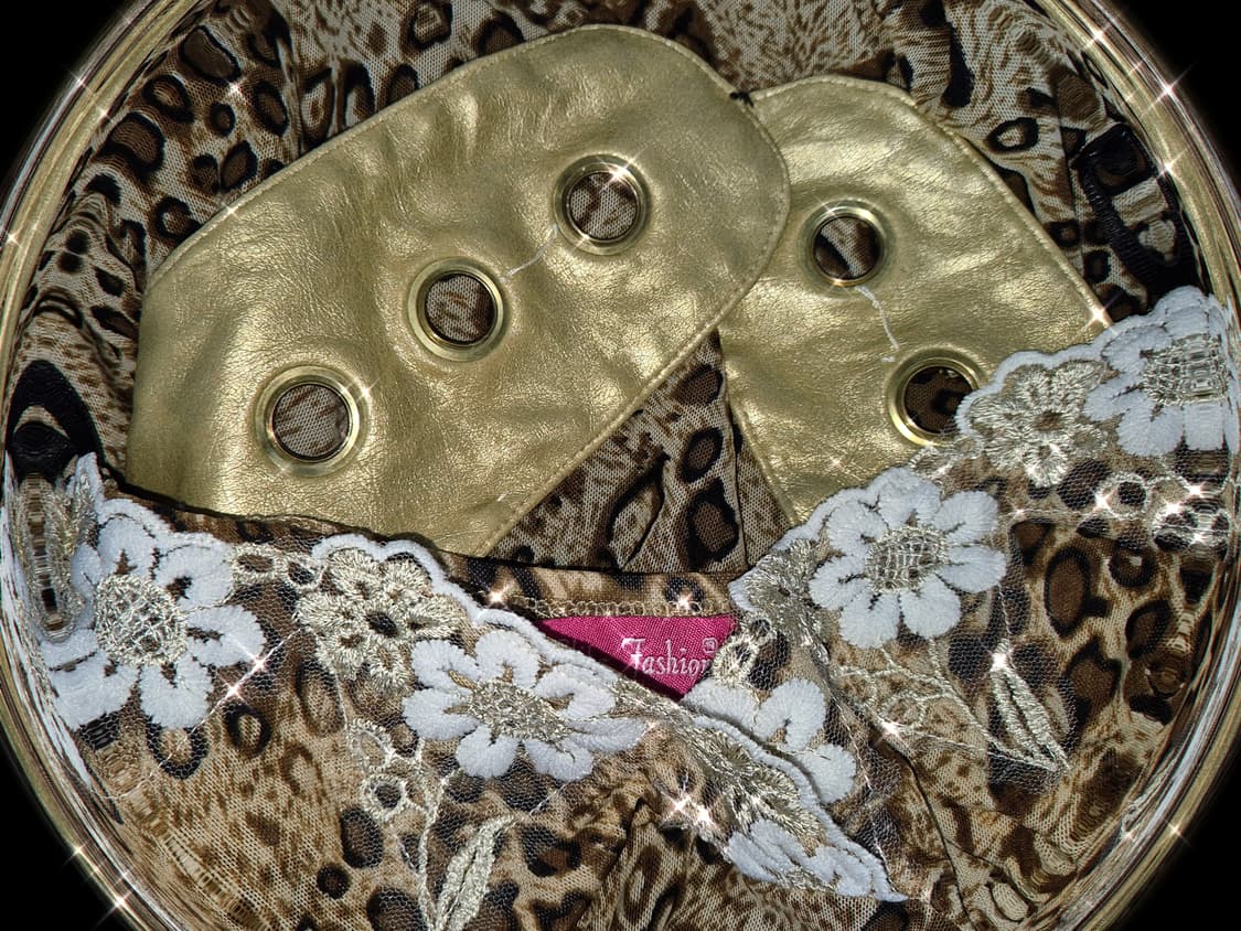 Vintage 08 Mina leopard Buckle Hole slip 상품이미지2