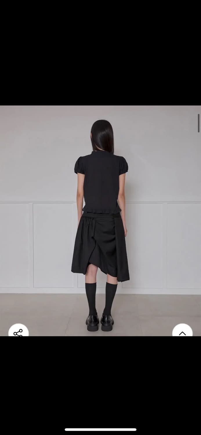 플레이업 Draped 미디 스커트 상품이미지3