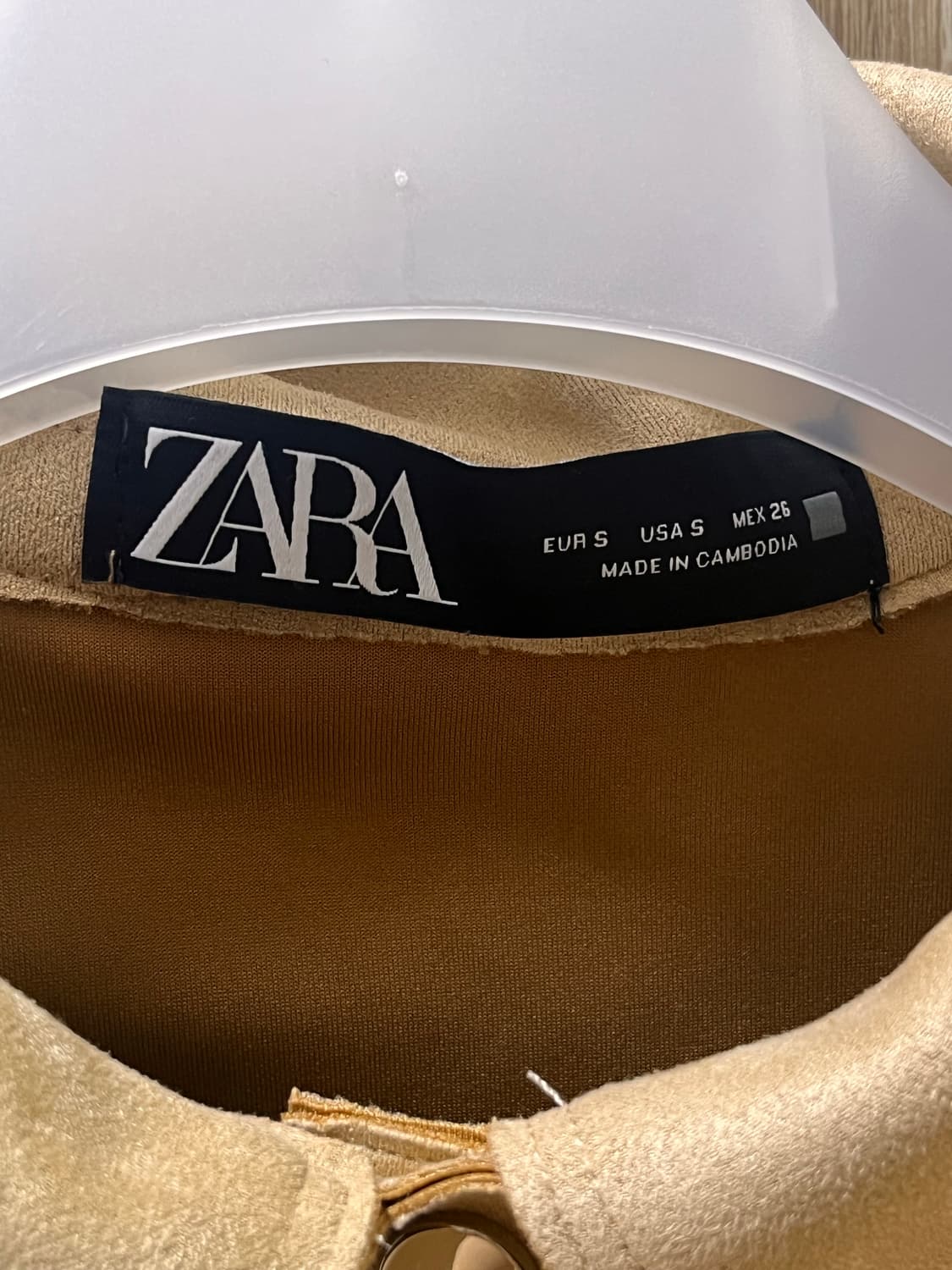 [무배] 자라 zara 스웨이드 셔츠 자켓 베이지 모카 색상 상품이미지3