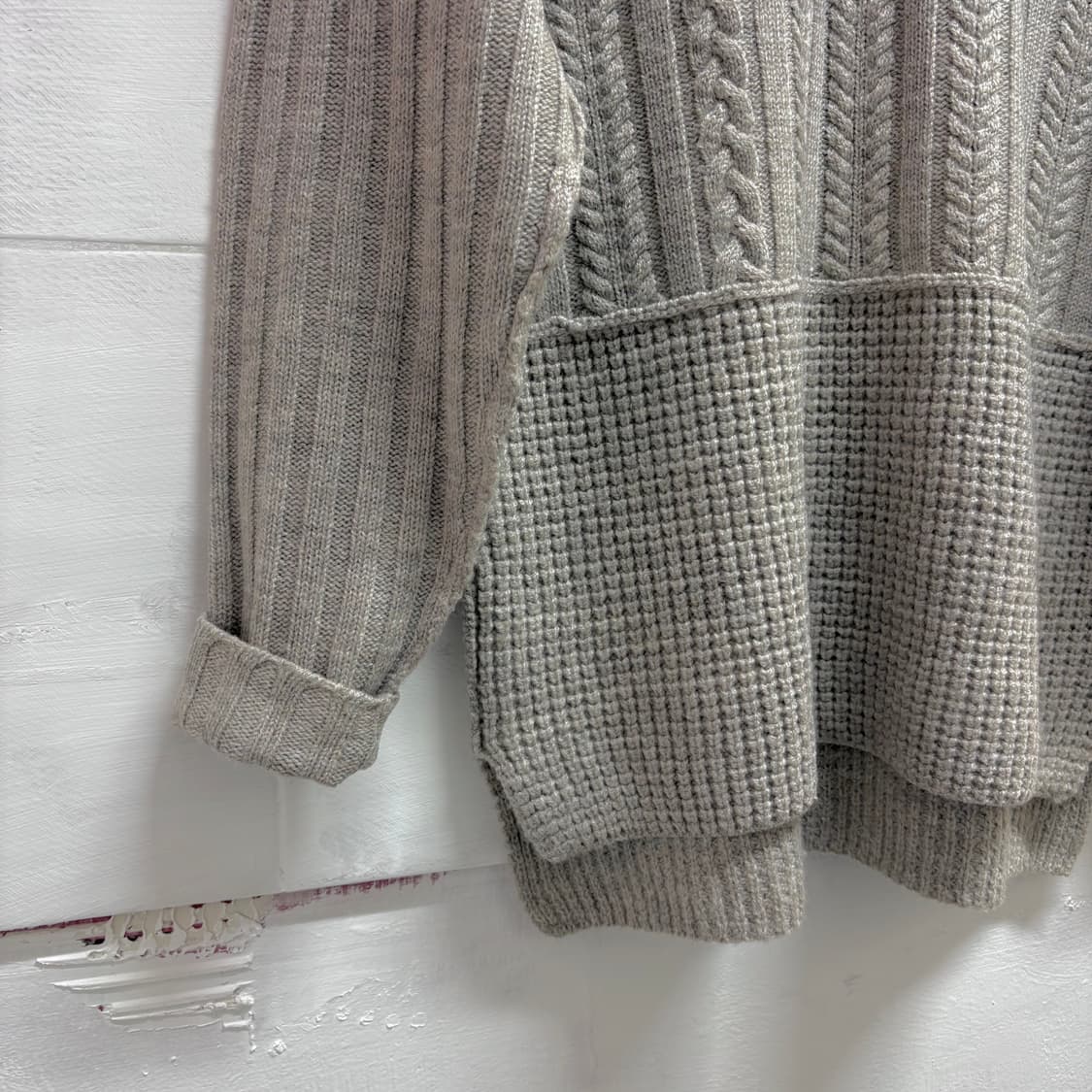 45RPM 45알피엠 오트밀 보카시 반집업 니트  상품이미지4