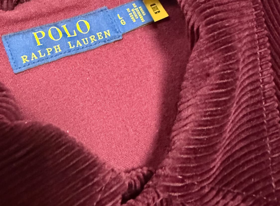 [상태 좋음] 폴로 코듀로이 코치 자켓 버건디 L 사이즈 상품이미지2