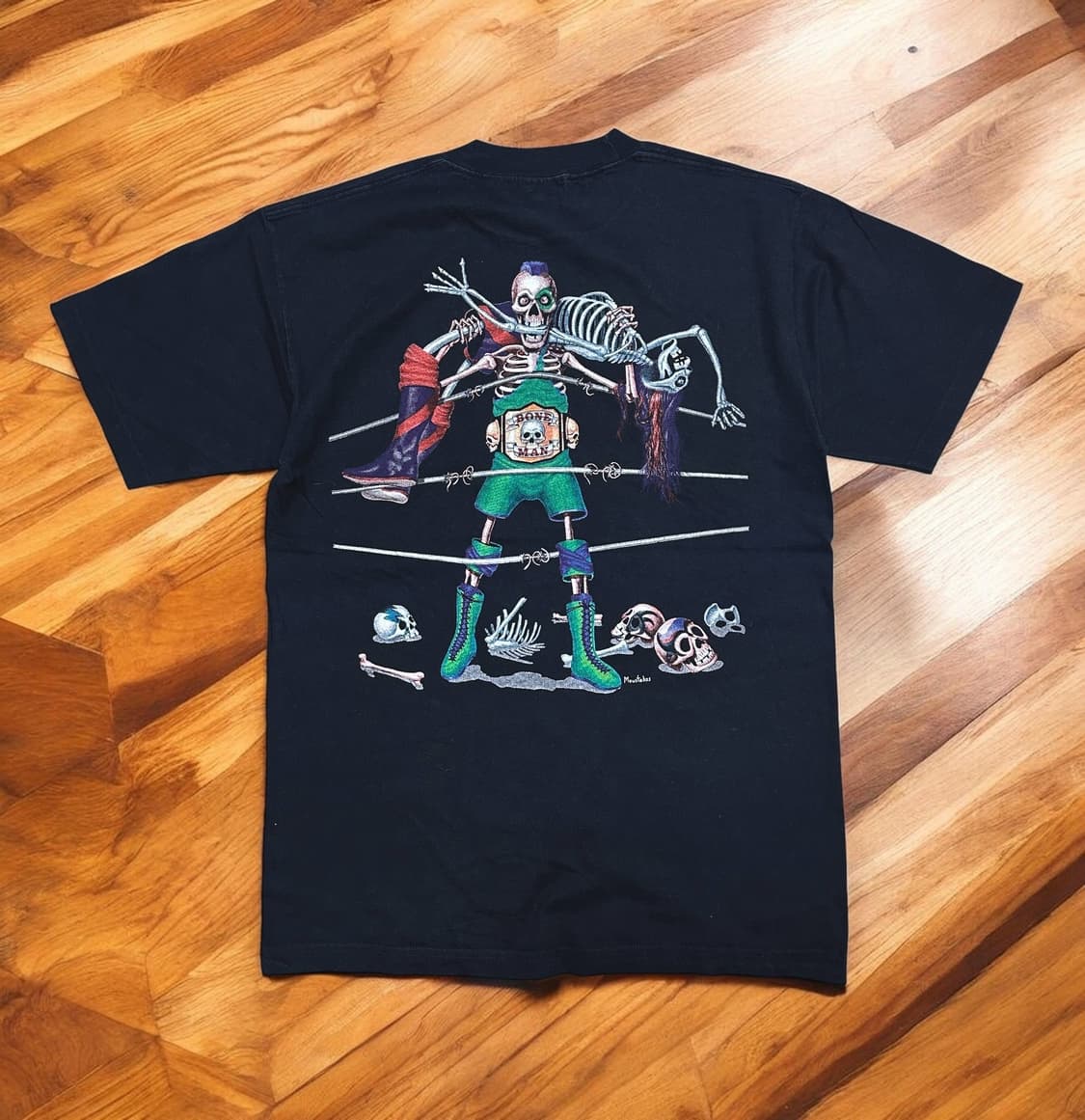 90s usa 빈티지 본맨 레슬러 티셔츠 상품이미지1