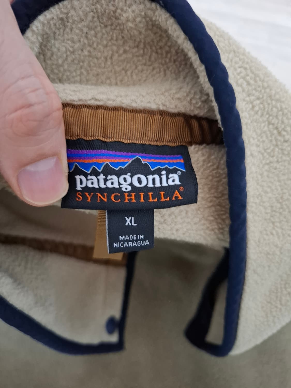 XL 파타고니아 신칠라 플리스 애쉬탄 머쉬룸 상품이미지3