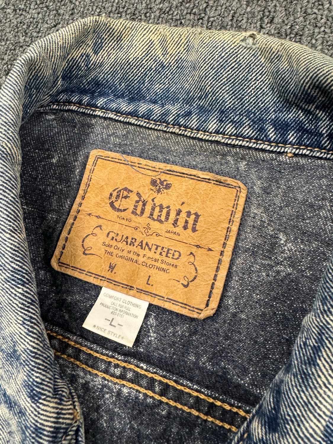 90’s 에드윈 빈티지 데님자켓 상품이미지3