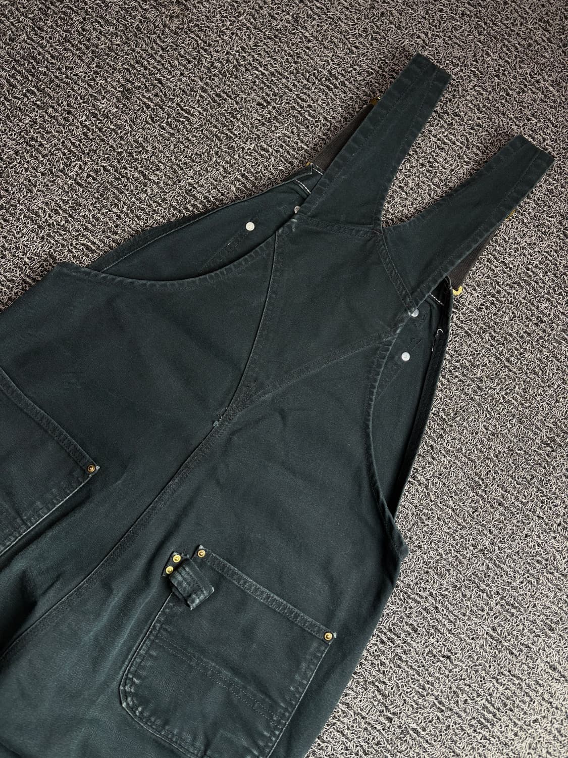 칼하트 올드스쿨 덕 캔버스 더블니 워크 오버롤 3386 상품이미지6