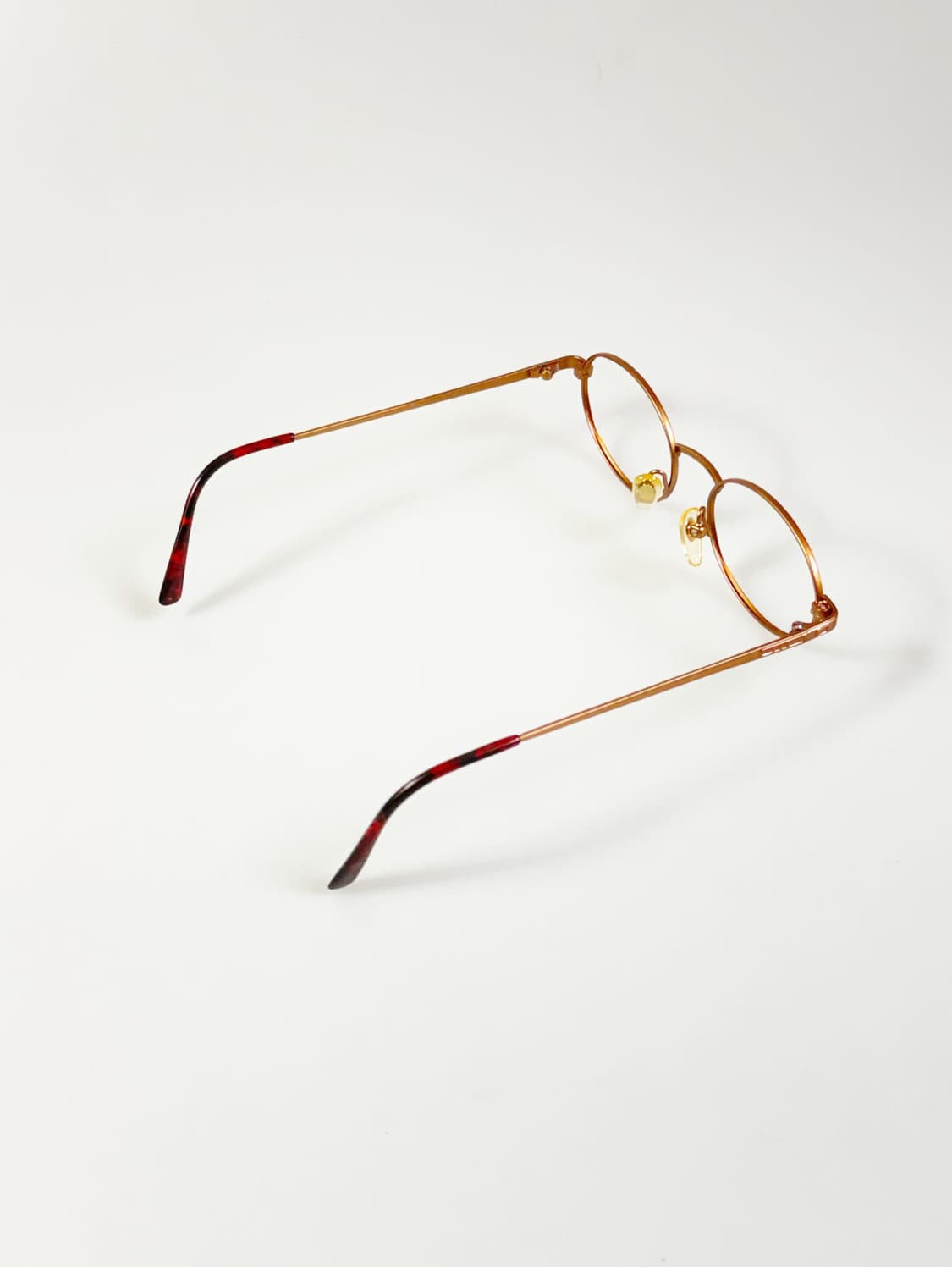 90s BARHOMAN 브론즈 슬림 오벌 메탈 프레임 빈티지 안경 상품이미지4