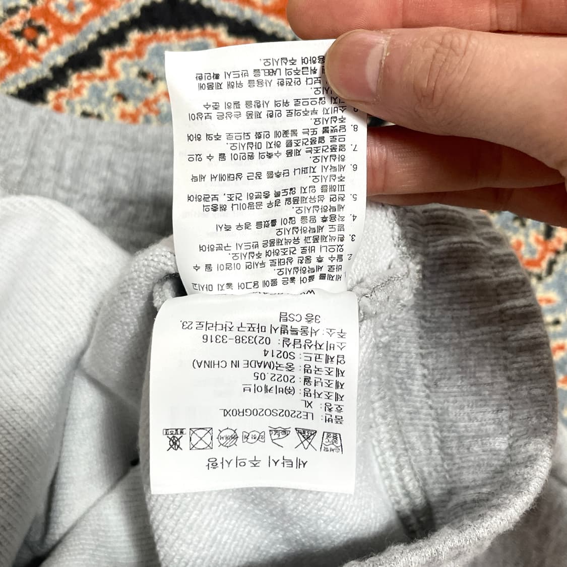 리 스몰로고 그레이 5부 반바지 남성XL 상품이미지6