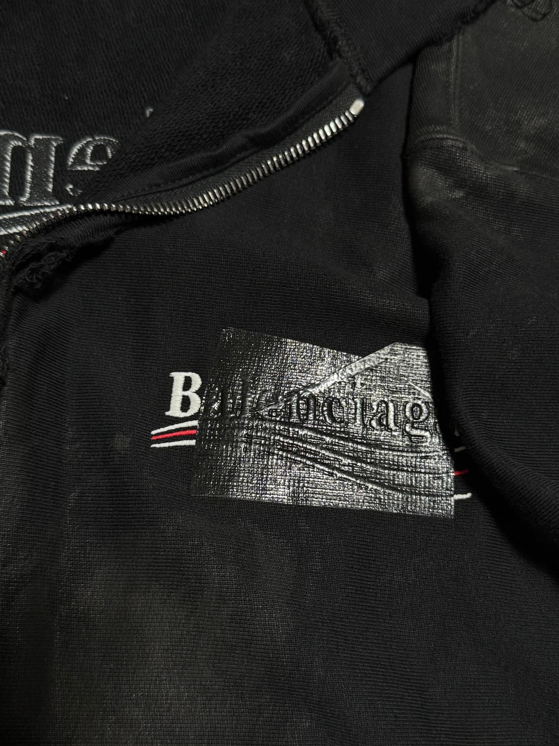 (L)발렌시아가 개퍼 후드집업 스몰핏  상품이미지4