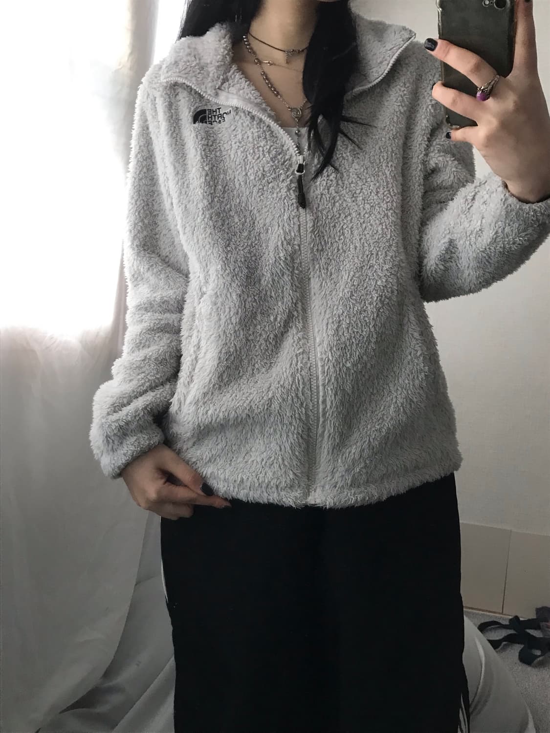 노페 연그레이 후리스 상품이미지7