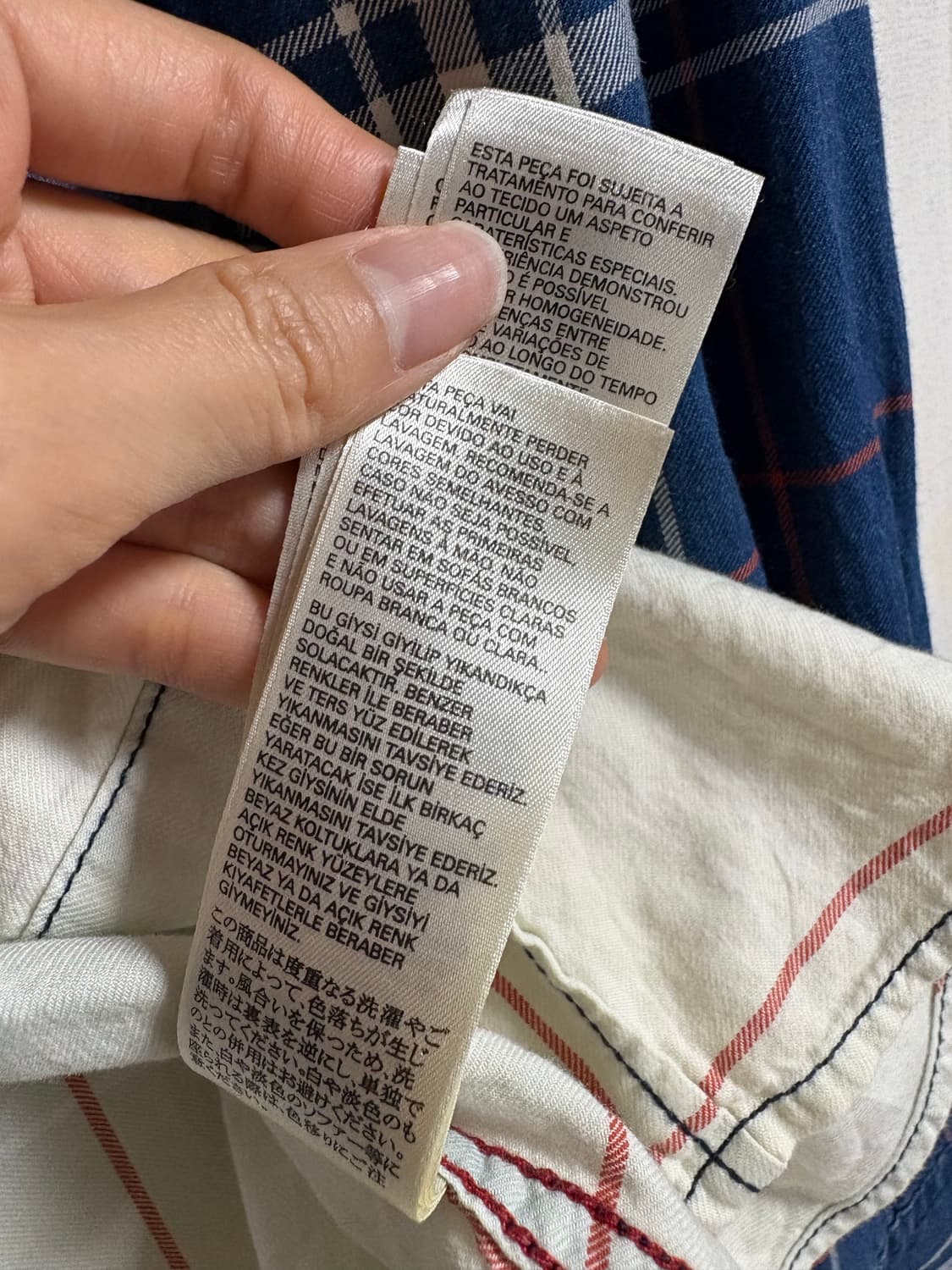 디젤 체크 셔츠 상품이미지5