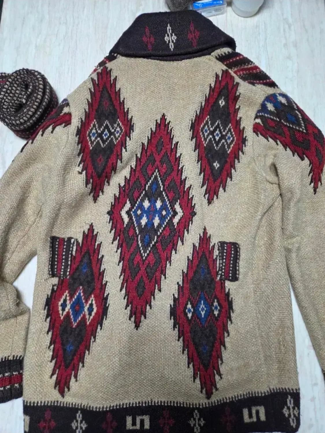 더블알엘 웨스턴 렌치 숄가디건 M 상품이미지2