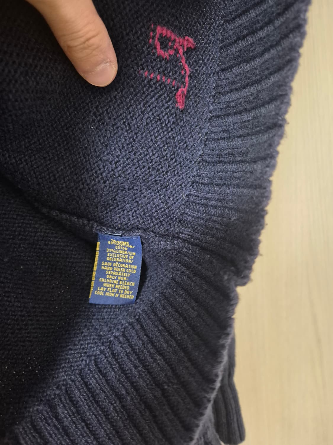 폴로 베어 니트 린넨 랄프로렌 L 상품이미지6