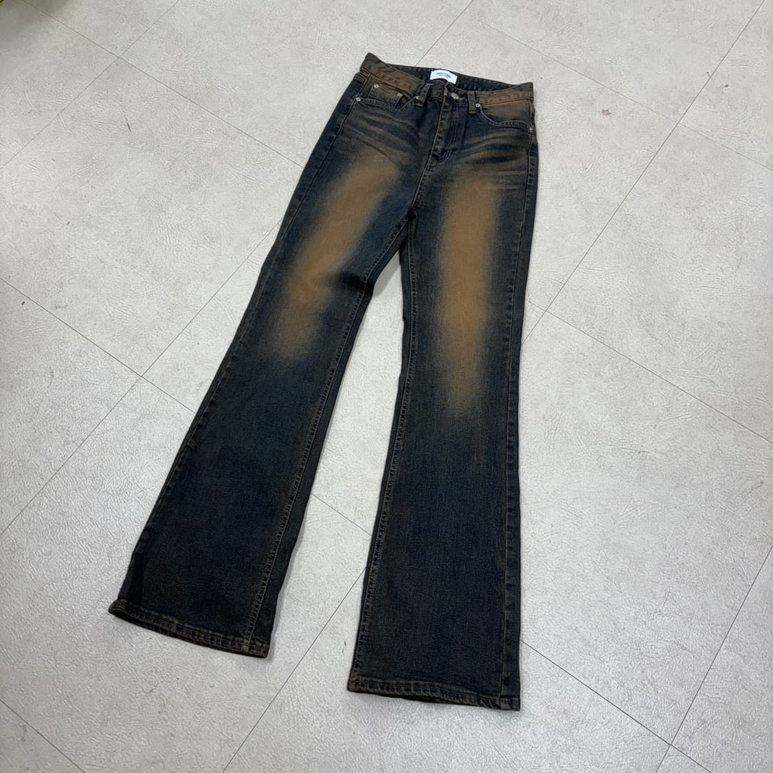빈티지 워싱 부츠컷 데님 팬츠 상품이미지1